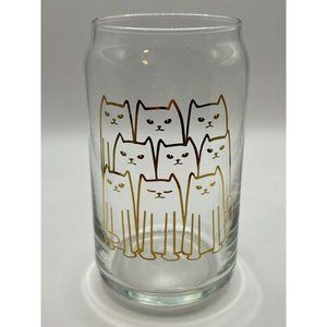 Cat Beer Can Glass